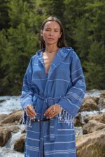 Lavia Lacivert Peştamal Bornoz - Görsel 3
