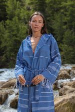Lavia Lacivert Peştamal Bornoz