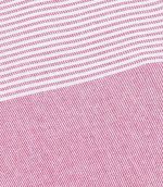 Pembe Beyaz Çizgili Bambu Peştamal - Görsel 3