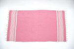 Pembe Çizgili Bambu Peştamal - Görsel 4